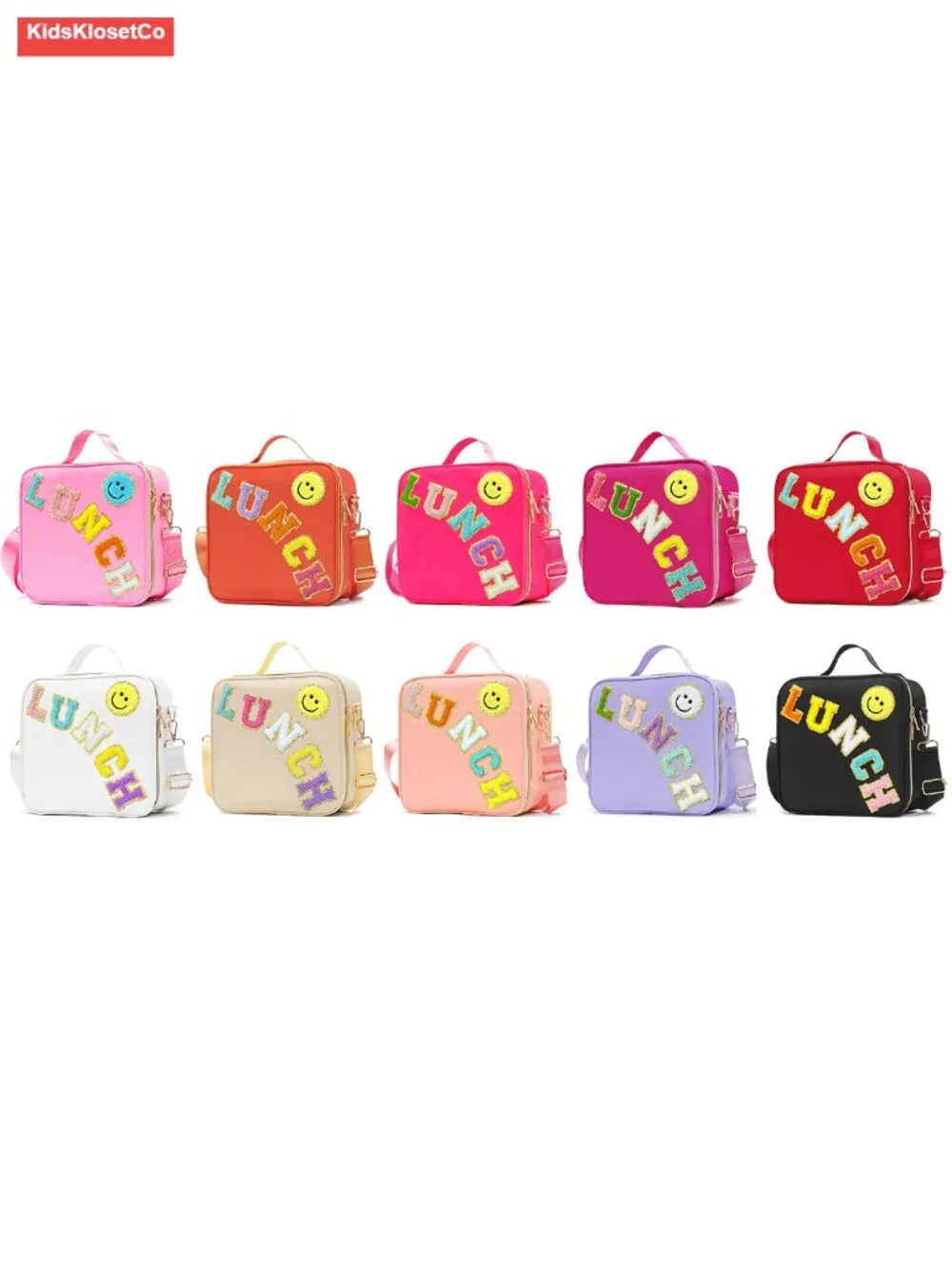 Insulated Lunch Bag Waterproof Nylon Tote with Adjustable Strap - Picture 6 of 6